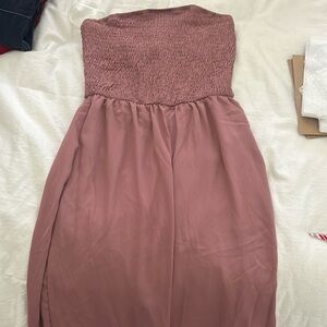 Tube top jumpsuit